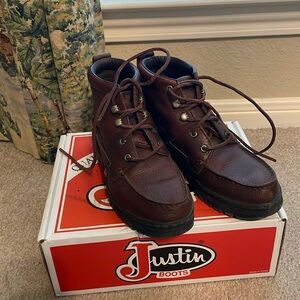 Justin Lace Up Boots size 7M